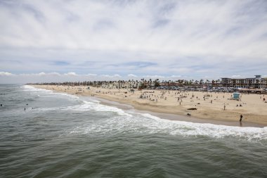 Huntington Beach California Pier görünümü