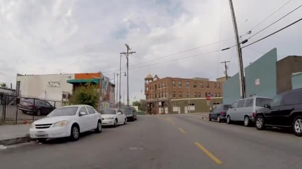 East Los Angeles Rear View Driving — Stock Video