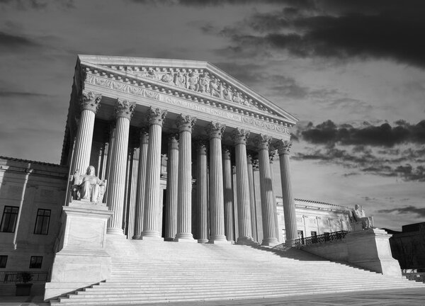 US Supreme Court Black and White