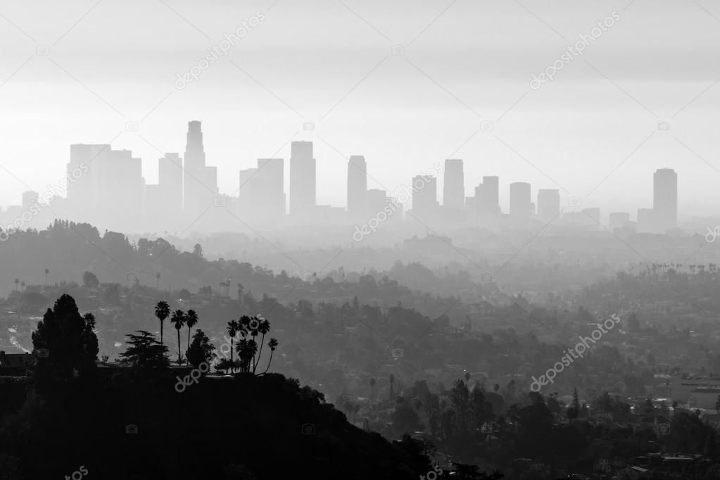 LA Smog and Fog Black and White