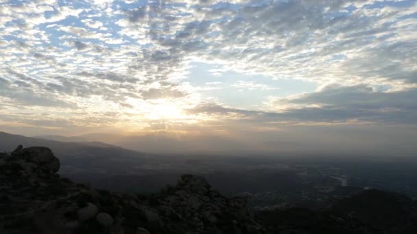 Los Angeles San Fernando Valley Sunrise upływ czasu — Wideo stockowe