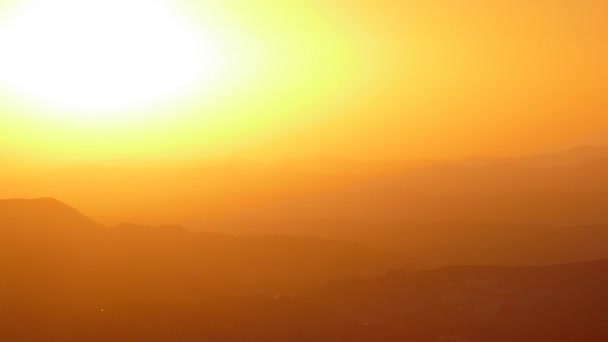 Zonsondergang time-lapse met Zoom in Ventura County Californië — Stockvideo