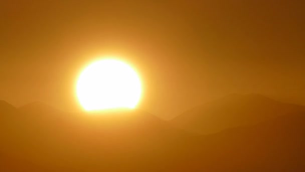 San Gabriel Montanhas Monumento Nacional Sunrise Time Lapse com Zoom — Vídeo de Stock
