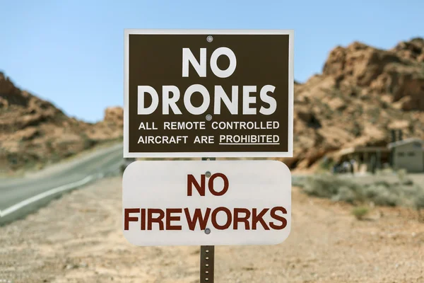 No Drones Sign — Stock Photo, Image