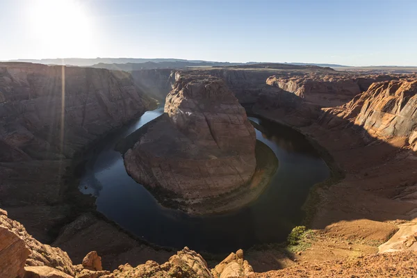 Horseshoe Bend Sunet en el río Colorado — Foto de Stock