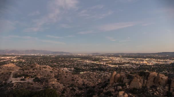 San Fernando Valley Time Lapse in Los Angeles California — Stock Video