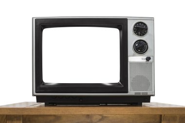 Beyaz ekran dışarı kesim ile analog televizyon
