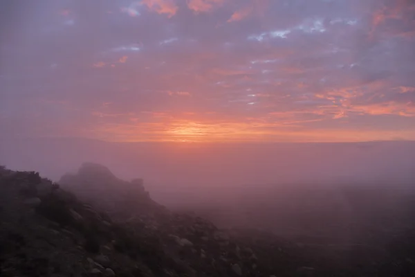 Niebla Amanecer en Los Ángeles California —  Fotos de Stock