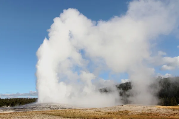 Vecchio fedele geyser — Foto Stock