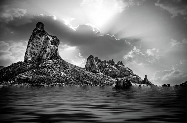 Trona Over Water