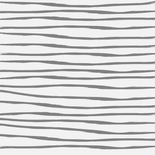 Gray graphic horizontal stripes drawn with a brush on a light background. — Stock Vector