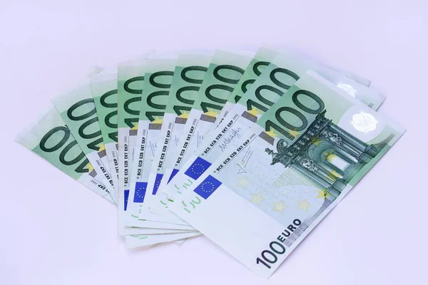 Hodně Peněz Hodně 100 Euro — Stock fotografie