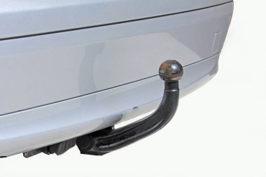 A trailer coupling at a car clipart
