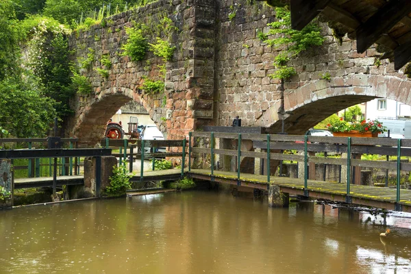 Tarihi merkez wissembourg, elsace, Fransa — Stok fotoğraf