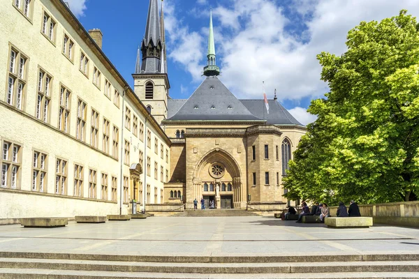 Notre-dame-Kathedrale in Luxemburg. Europa. — Stockfoto