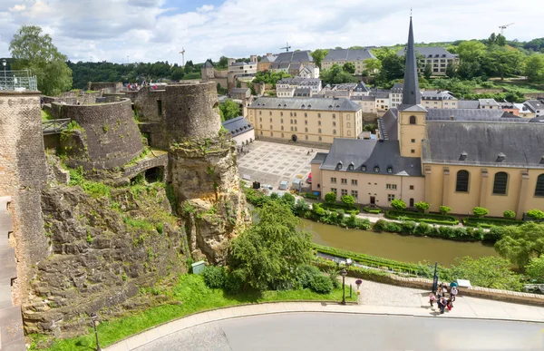 Abbaye de Neumunster en Luxemburgo. Vista superior . — Foto de Stock