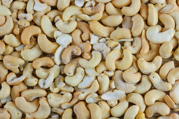 Bakgrund av cashewnötter — Stockfoto