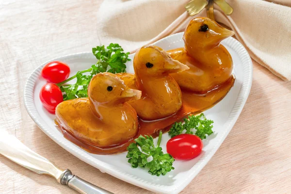 Paté de pato en forma de pájaro — Foto de Stock