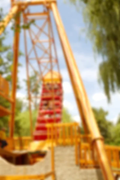 Abstract blurred image of an amusement park for background — Stock Photo, Image