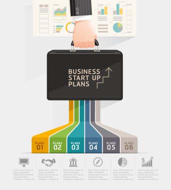 Kavramsal tasarım planlama iş başlama. İşadamı el h