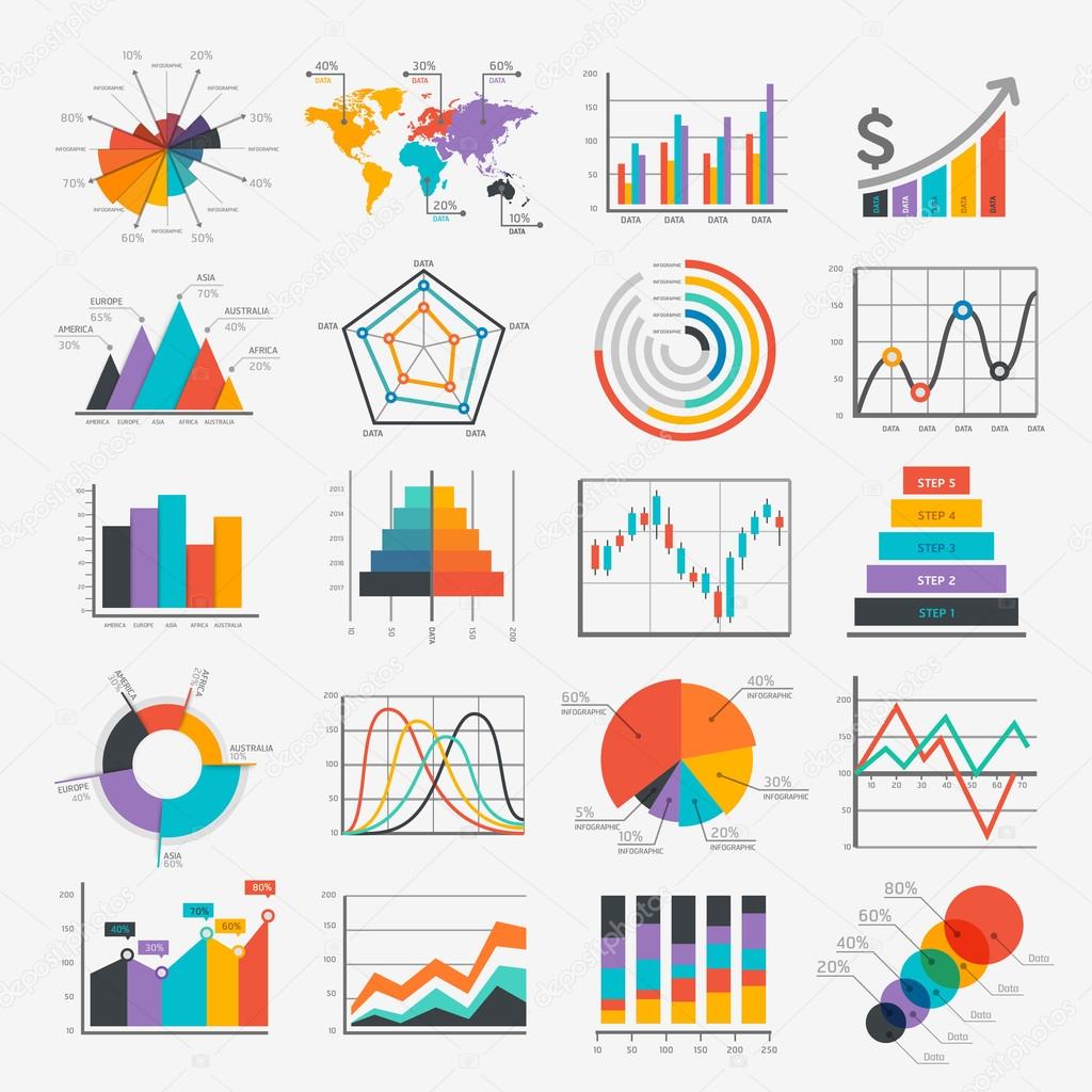 Business Infographic icons. Vector illustration. can be used for workflow layout, banner, diagram, number options, web design, timeline template.