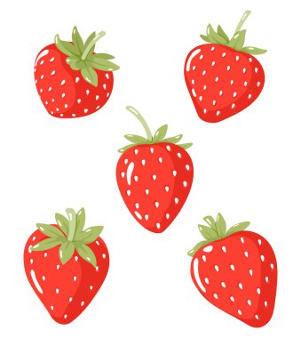 şirin çilek seti clipart