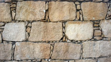 Eski Cobblestone duvarı. Arkaplan ve doku fotoğrafçılığı