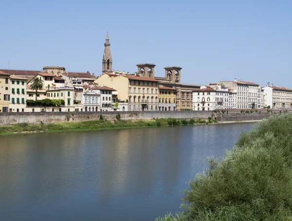 Arno riverside, Florencja, Włochy — Zdjęcie stockowe