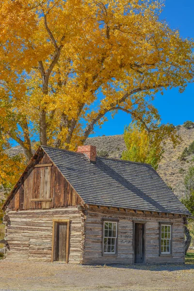 Butch Cassidy Childhood Home Old Structure Preserved Panguitch Utah — Stock Photo, Image