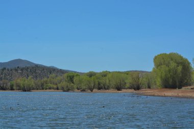 The beautiful high altitude southern shoreline of Watson Lake in Prescott, Yavapai County, Arizona clipart