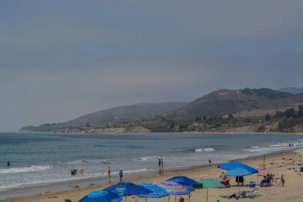 Capitan State Beach Vid Gaviotakusten Goleta Santa Barbara County Kalifornien — Stockfoto