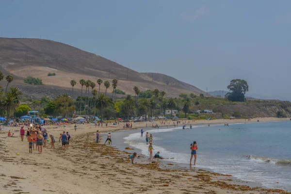 Refugio State Beach Vid Gaviotakusten Goleta Santa Barbara County Kalifornien — Stockfoto
