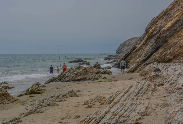 Gaviota State Park Rocky Coast Pacific Ocean Goleta Santa Barbara — Stock Photo, Image