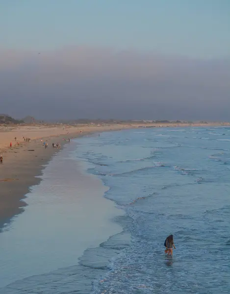Solnedgång Över Pismo Beach Stilla Havet San Luis Obispo County — Stockfoto