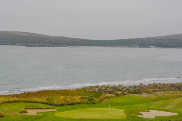 Golf Course Overlooking Bodega Bay Doran Park Sonoma County California — Stock Photo, Image