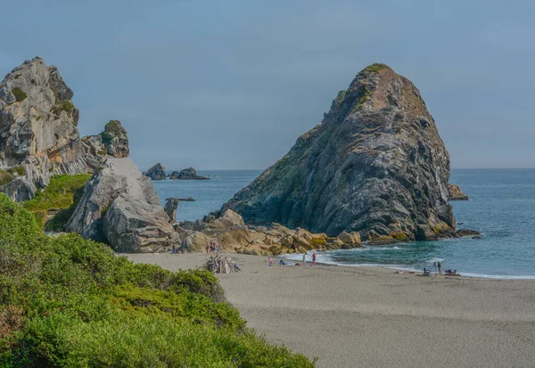 Lone Ranch Beach Rocky Coastline Pacific Ocean Brookings Curry County — Stock Photo, Image