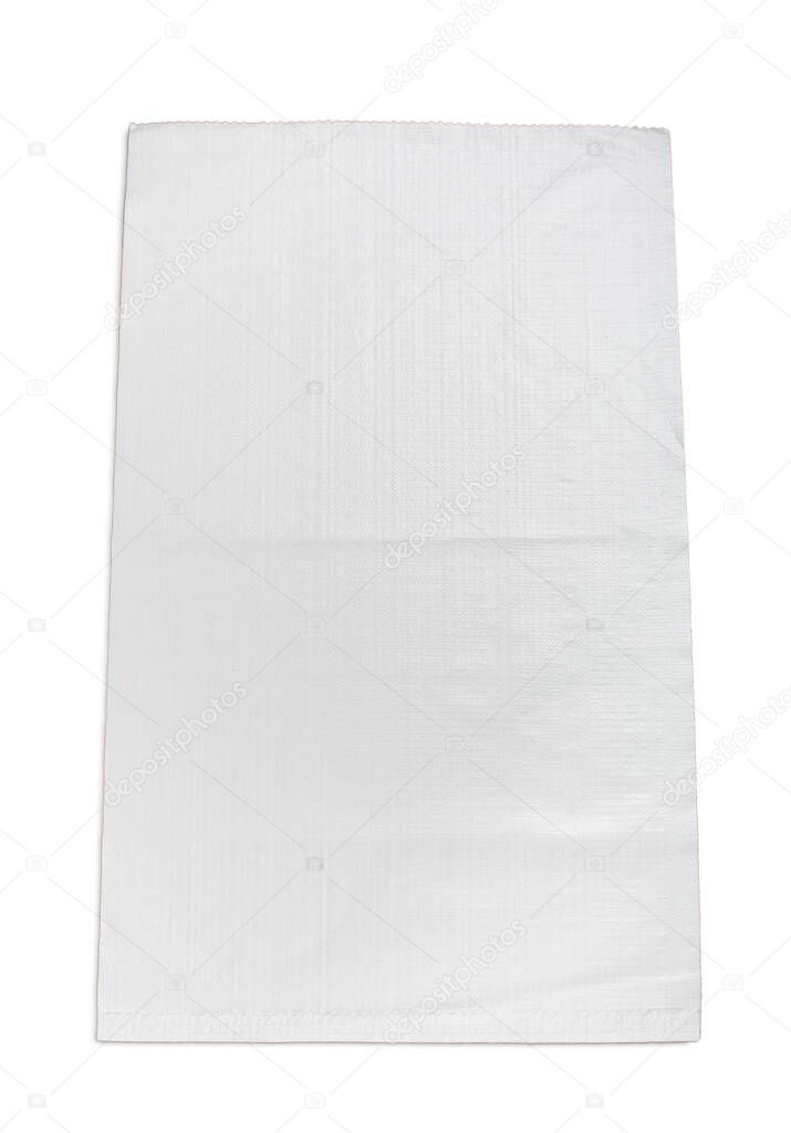 Plastic bag on an isolated white background.