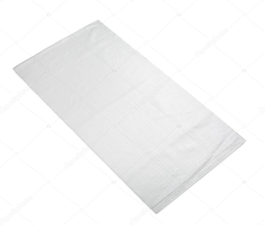 Plastic bag on an isolated white background.
