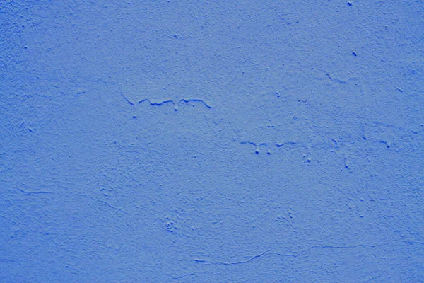 Beautiful blue textured plaster on the wall. — Stock Photo, Image