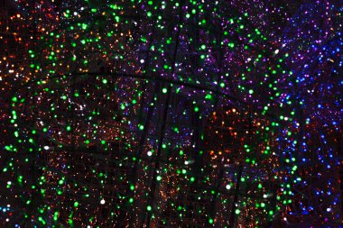 Bulanık Noel ışıklarının görüntüsü.