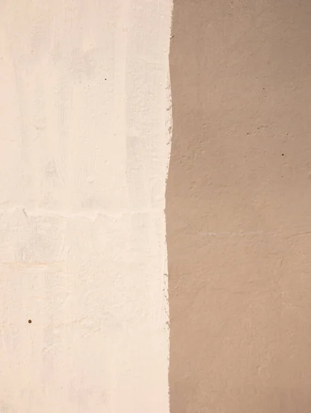Intonaco bicolore sulla parete in marrone. — Foto Stock