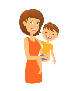 Anne ile oğlu anne ve çocuk