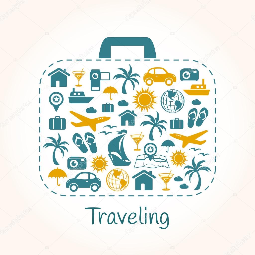 Travel holiday suitcase