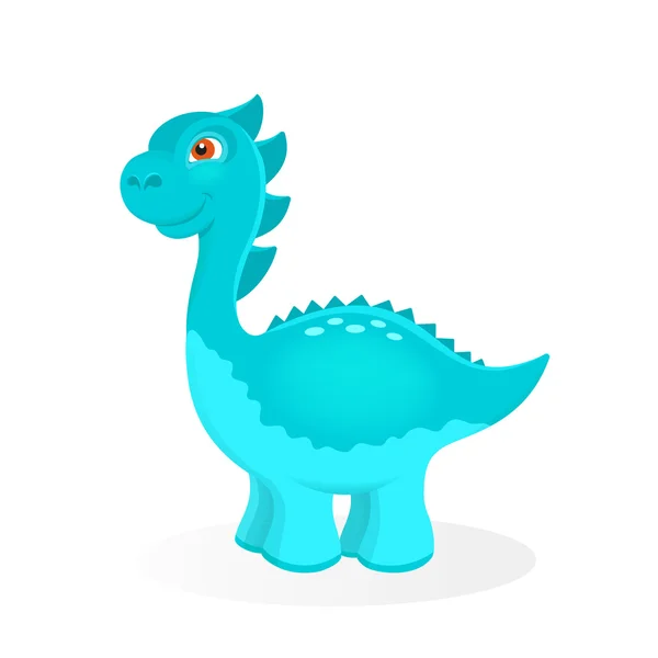 Cartoon dinosaur character — Stock Vector