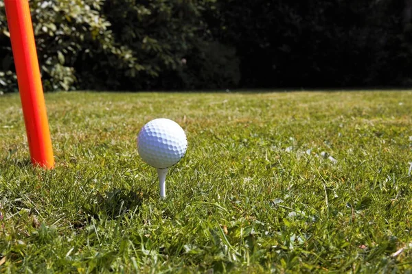 golf ball on tee