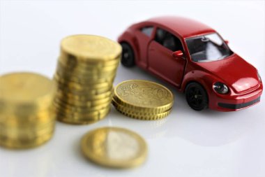 Bir para, araba, ev resmi