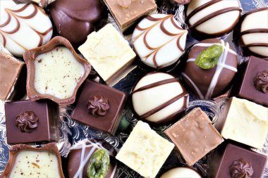 Çikolatalı pralinaların bir konsepti