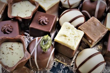 Çikolatalı pralinaların bir konsepti