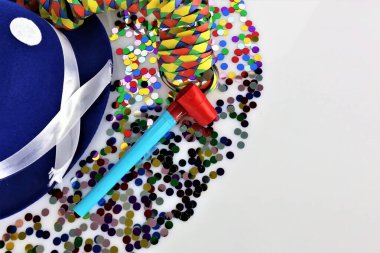 Bir karnaval konfeti partisinin konsept resmi