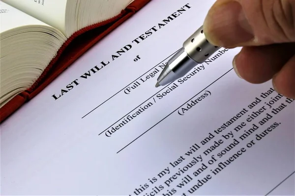 Son arzunun ve vasiyetinin bir konsepti.